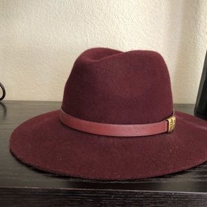 Brand new fedora and matching leather gloves